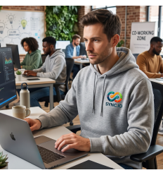 Sweat shirt​ à capuche personnalisé logo entreprise