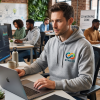 Sweat shirt​ à capuche personnalisé logo entreprise