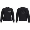 Sweat shirt noir entreprise​ col rond personnalisé