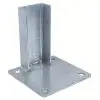 Support madrier pour protection de rack galvanisé extrémité - H. 22,5 cm