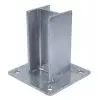Support madrier pour protection de rack galvanisé intermédiaire - H. 22,5 cm