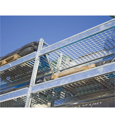 Platelage caillebotis acier pour rack