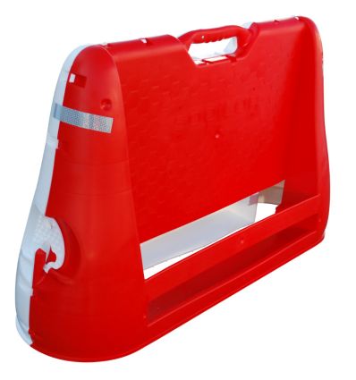 Baliroad plastique K16 bicolore rouge et blanc, conforme à la norme XP P98-454, balisage et la délimitation