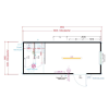 plan vestiaire sanitaire 6m