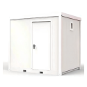 Photo : Bloc sanitaire de chantier - Taille de 3 à 6 mètres au choix 3 mètres (1 WC, 1 douche, 1 urinoir, 1 auge)