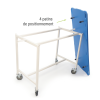Brancard pour cabinet vétérinaire