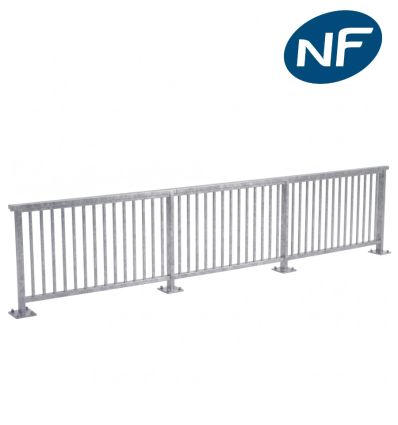 garde corps S8 gris galva