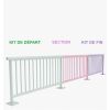 Garde corps F76 métal ECO - 6 mètres - Pont ou Bordure