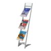 Présentoir aluminium pour brochure incliné