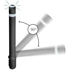 Borne lumineuse solaire flexible en polyuréthane
