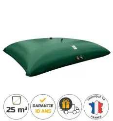 Réservoir d'eau souple 25m3 pour stockage de l'eau de pluie