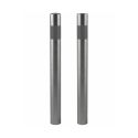Photo : Potelet Inox à sceller à bande réfléchissante  1000 mm - Tête bombée - Ø 60 mm - Microbillée - Sans