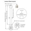 Schéma du potelet inox 304L anti-bélier avec tige de remplissage béton