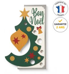 Décor de noël candélabre rétro-réfléchissant - Bon Noël