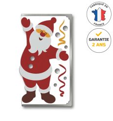 Décoration de noël candélabre rétroréfléchissant Père Noël