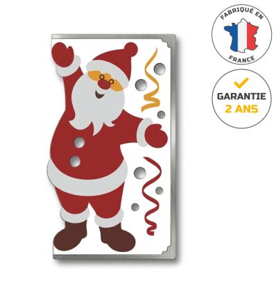 Décoration de noël candélabre rétroréfléchissant Père Noël