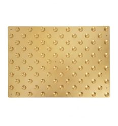 Bande podotactile en aluminium or