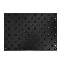 Bande podotactile en aluminium noir