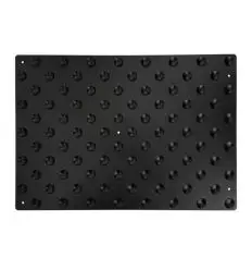 Bande podotactile en aluminium noir