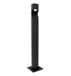 Borne lumineuse cylindrique design en acier