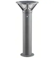 Borne solaire 100 cm en aluminium anti-salin avec détecteur
