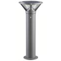 Photo : Borne solaire 100 cm en aluminium anti-salin avec détecteur