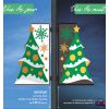 Déco rétroréfléchissante Sapin de Noël avec luminosité de jour comme de nuit