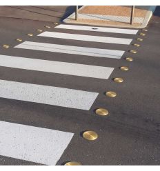 Clou de rue et chaussée en laiton diamètre 100 mm