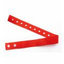 Photo : Bracelet jetable​ en tissu sans marquage  Rouge