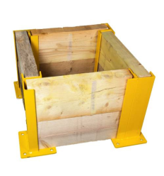 Protection industrielle en bois pour poteaux