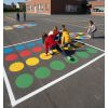 Jeu thermocollé Twister