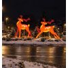 Mise en situation décoration rétroréfléchissante Rennes de Noël