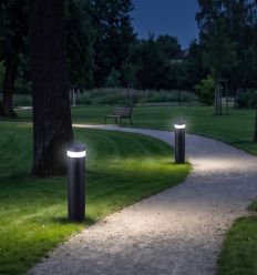 borne solaire 360 mise en situation parc public