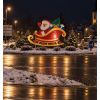 Mise en situation décoration rétroréfléchissante Traineau du Père Noël