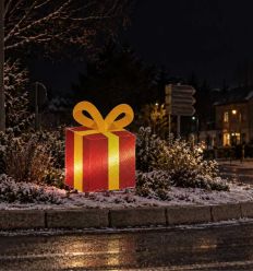 Mise en situation décoration rétroréfléchissante Cadeau de Noël