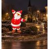 Mise en situation décoration rétroréfléchissante Père Noël géant
