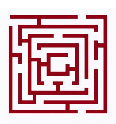 Thermocollé labyrinthe
