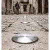 Clou de rue et parking en inox brossé Diamètre 80, 100, 120, 150 et 200 mm
