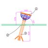 Dimensions Tourniquet Jeux Soucoupe incliné