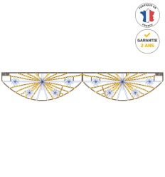 Illumination traversée de rue LED Brume hivernale