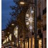 Mise en situation illumination de noël lumineuse LED Brume hivernale