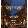 Mise en situation décoration de Noël traversée de rue LED Brume hivernale
