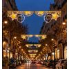 Mise en situation décoration de Noël traversée de rue LED Ciel étoilé