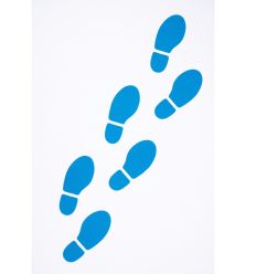Trace de pied thermocollé