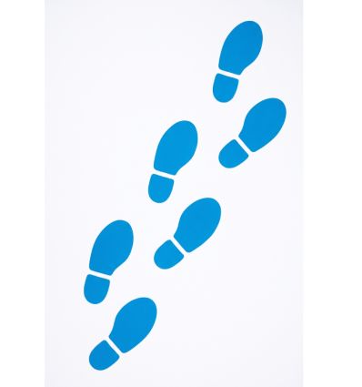 Trace de pied thermocollé