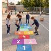 Thermocollé pour cours de récréation en forme de grande marelle
