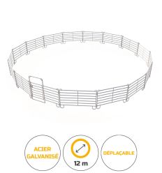 Rond de longe 12m en acier galvanisé
