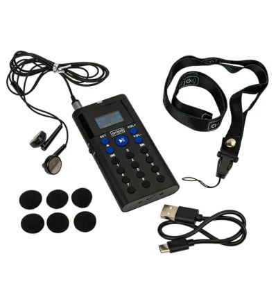 Boîtier audioguide avec oreillette - pack complet