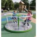 Photo : Tourniquet en aluminium à sièges individuels - 5 places Modèle 1