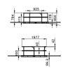 Dimensions Tourniquet PMR en aluminium